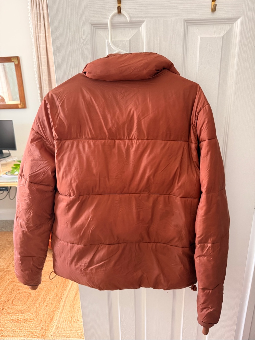 Deluc Rust-Colored Short Puffer Jacket - Picture 3 of 3
